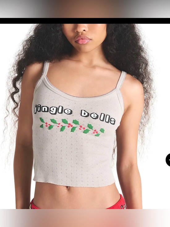 SKIMS Tops - CFM CPFM POINTELLE TANK TOP ONLY 
STYLE: ST-SET-10059W
COLOR: STONE JINGLE BELLS
